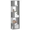 VidaXL 5-Tier Bookcase Sonoma Grey Engineered Wood, Shelf, Bookshelf, Book Holder, Cabinet 852785