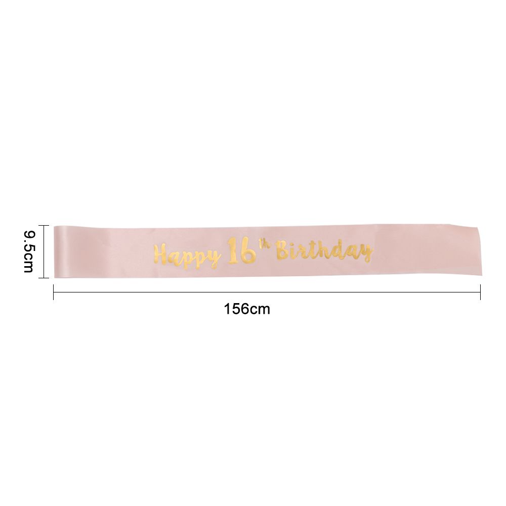 Party Decoration Rose Gold Mom Favor Gift Birthday Funny Sash Birthday Girl Happy 18/21/30/40/50/60