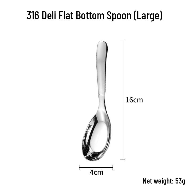Набор столовых приборов из нержавеющей стали 316: Суповая ложка, Фруктовая вилка, Половник, Скребок для западной кухни