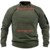 Men's Stand Collar Solid Color Sweatshirt - European & American Style, Loose Fit, Warm & Breathable Tactical Top for Spring & Autumn Outdoors