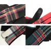 Velvet Plaid Gloves Gothic Lolita Touch Screen Gloves Fashion Wool gloves  for Women