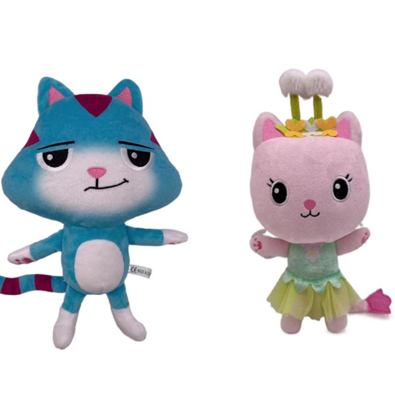 2pcs/lot Gabby's Dollhouse Plush Toy Mercat Mermaid Pandy Paw Cakey Kitty Fairy CatRat Stuffed Animal Plushie Doll Fan Girl Gift