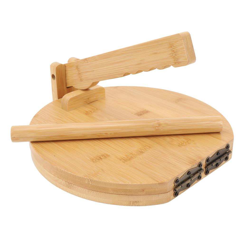 Деревянный пресс для тортильи с 50 пергаментными бумагами, круглый пресс для кукурузных тортильи для домашнего приготовления мексиканской тортильи