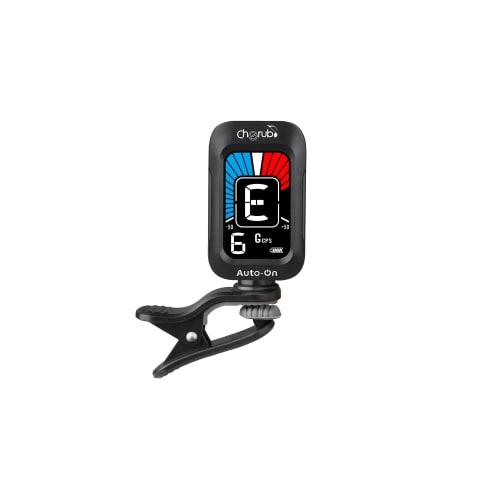 Cherub Rechargeable Clip-on Tuner, USB Type-C Charging, Easy-to-Read Display, Multiple Tuning Modes (Ukulele and Bass), Compact Size, CPS Tuning, Auto