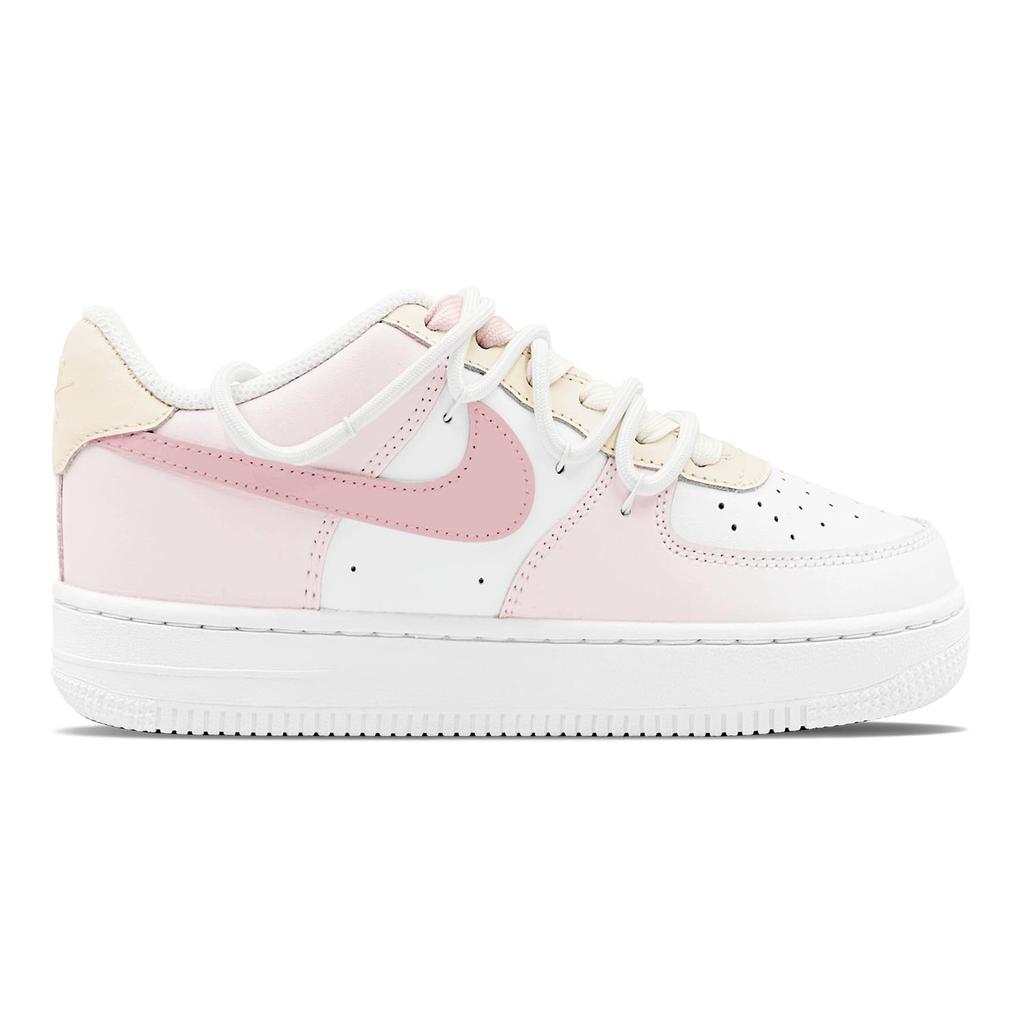 Nike Air Force 1 Air Force 1 Износостойкие Низкие Кеды для Скейтбординга Женские Розово-Желтые DH2920-111(Team1655-S-BOX)