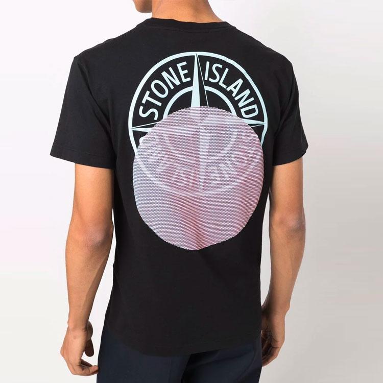STONE ISLAND Мужская футболка с коротким рукавом черная топы 76152NS94-V0029