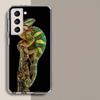 Хамелеон Забавный Дикий Мир Чехол Для Телефона Для Samsung A16 A26 A36 A56 A17 A15 A25 A35 A55 A14 A24 A34 A54 A04S A05S Galaxy Note 20 10