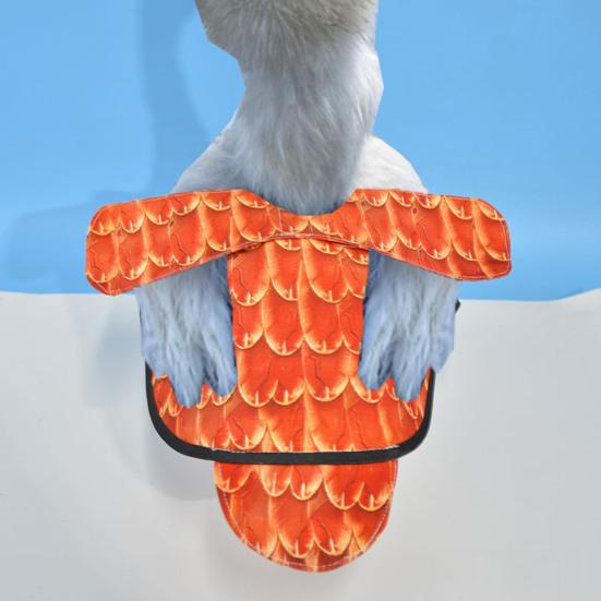 Chicken Saddle for Hens Printed Chicken Aprons with Adjustable Strap Chicken Vest Jacket Clothes for Poultry Back Feather Protection