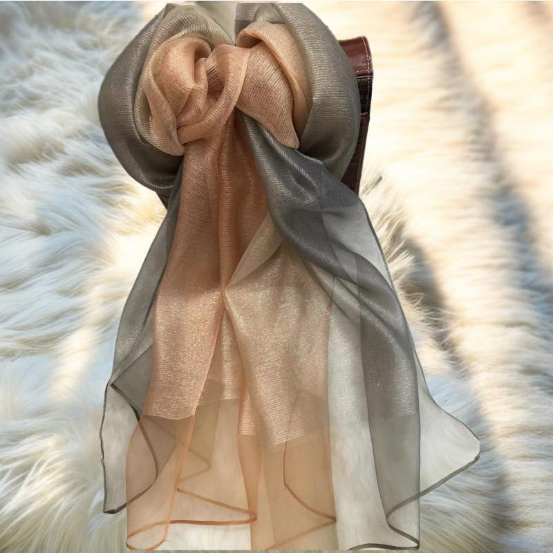 70*180cm Women Gradient Colors Scarf Long Shawls and Wraps for Party Dress Lightweight Pashmina Fashion Scarves