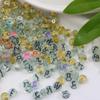 100pcs Transparent Letter Beads Alphabet Charms DIY Beads For Bracelet Necklace Jewelry Making