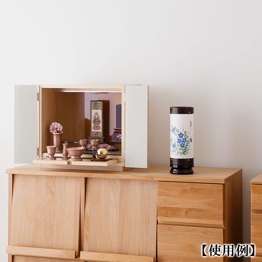 Buddhist Altar Shop Takita Shoten Festival Mini Bon Festival Lantern Rotating Nagara No Koji Kikyo Height X Width 11cm Compact and Cute Mini Bon