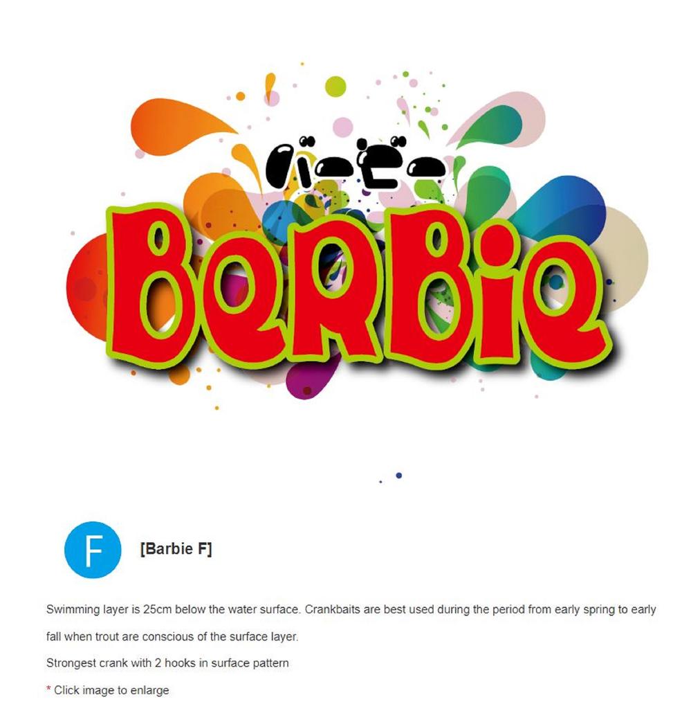 Rob Lure Berbie F 30mm 1.4 Grams Floating Lure 01 (1821)