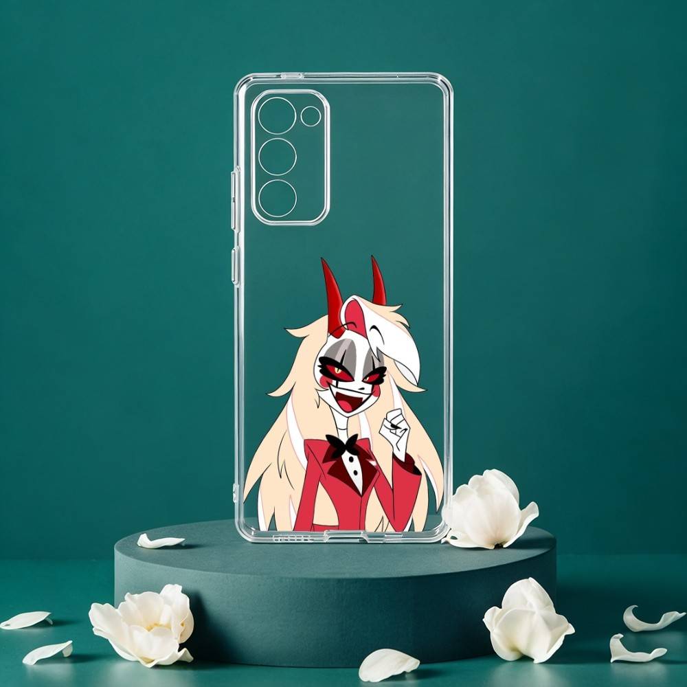Чехол для телефона Charlie Morningstar H-Hazbin H-Hotel для Samsung Galaxy S24 S25 S23 S22 S21 Plus S24 S25 Прозрачный чехол
