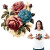 Цветочные мультяшные наклейки на одежду, термопресс, новая теплопередача, аксессуары для одежды «сделай сам», моющаяся наклейка с цветком, патч