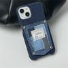 Ins корейский милый джинсовый чехол для телефона с вышивкой звезд для Iphone 14 13 12 11 Pro Max стильный держатель для карт памяти противоударный мягкий чехол