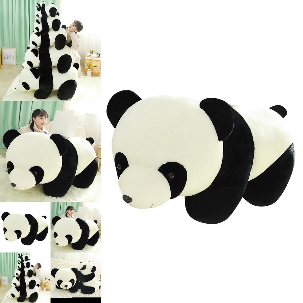 Adorable Panda Plush Toy Soft Cuddly Doll For Kids Creative Design In Various Sizes