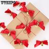 WTEMPO 25 шт. рождественские декоративные колокольчики красные зеленые банты колокольчики фестивали праздничные вечеринки клуб подарочные коробки упаковка украшения колокольчики