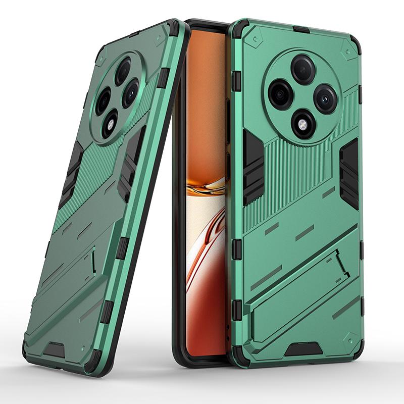 For Oppo A2 A3 Pro Energy 5G Punk Armor Shockproof Bumper Rugged Rubberized PC Fitted Kickstand Case Stand Holder Cover Shell