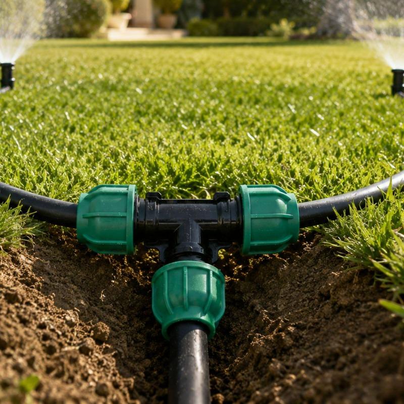 10/1PCS Straight Elbow Tee Pipe Connectors PVC PE Tube Quick-connect Locking Agriculture Irrigation Garden Water Pipe Connector