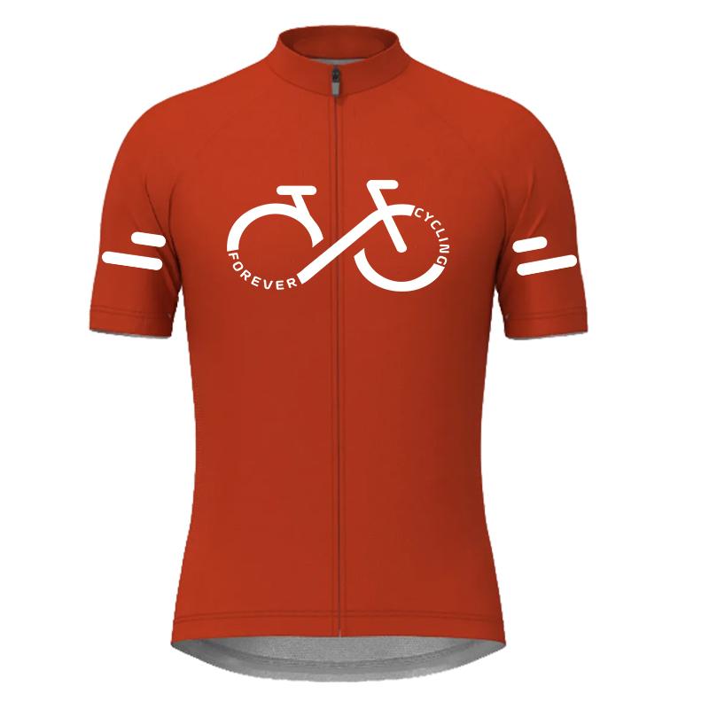 Серия FOREVER CYCLING Велосипедные майки 2026 Лето Мужские и женские С коротким рукавом Быстросохнущие Дорожный велосипед Велосипедная одежда Однотонная MTB Велосипедная футболка