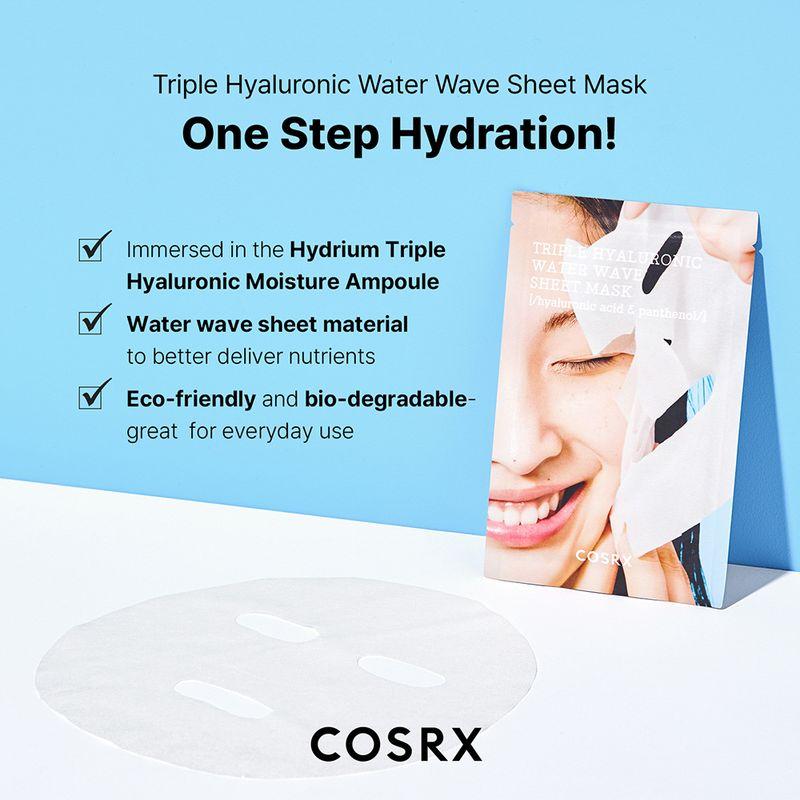 COSRX Тканевая маска Hydrium Triple Hyaluronic Water Wave (1 шт.)