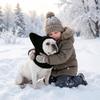 Drawstring Adjustable Dog Velvet Head Cover Cute Ear Design Dog Hooded Scarf Dog Warm Hat  Winter