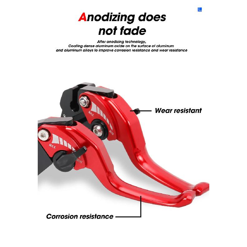 Short Brake Lever For YAMAHA XMAX 250 400/300/250/125 Motor Adjustable Brake Clutch Lever Handle Guard Levers XMAX300