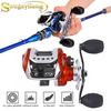 Sougayilang BaitCasting Reels 10 +1 Ball Bearings Orange or Blue for Freshwater Saltwater Fishing