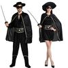 Halloween Costume Zorro Show Costume Fencing Costume Set Adult Children Zorro Costume Zorro Parent-Child Dress Up