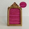 Velvet Jewelry Display Rack Picture Frame Shape Earring Ring Shelves  Home Decoration