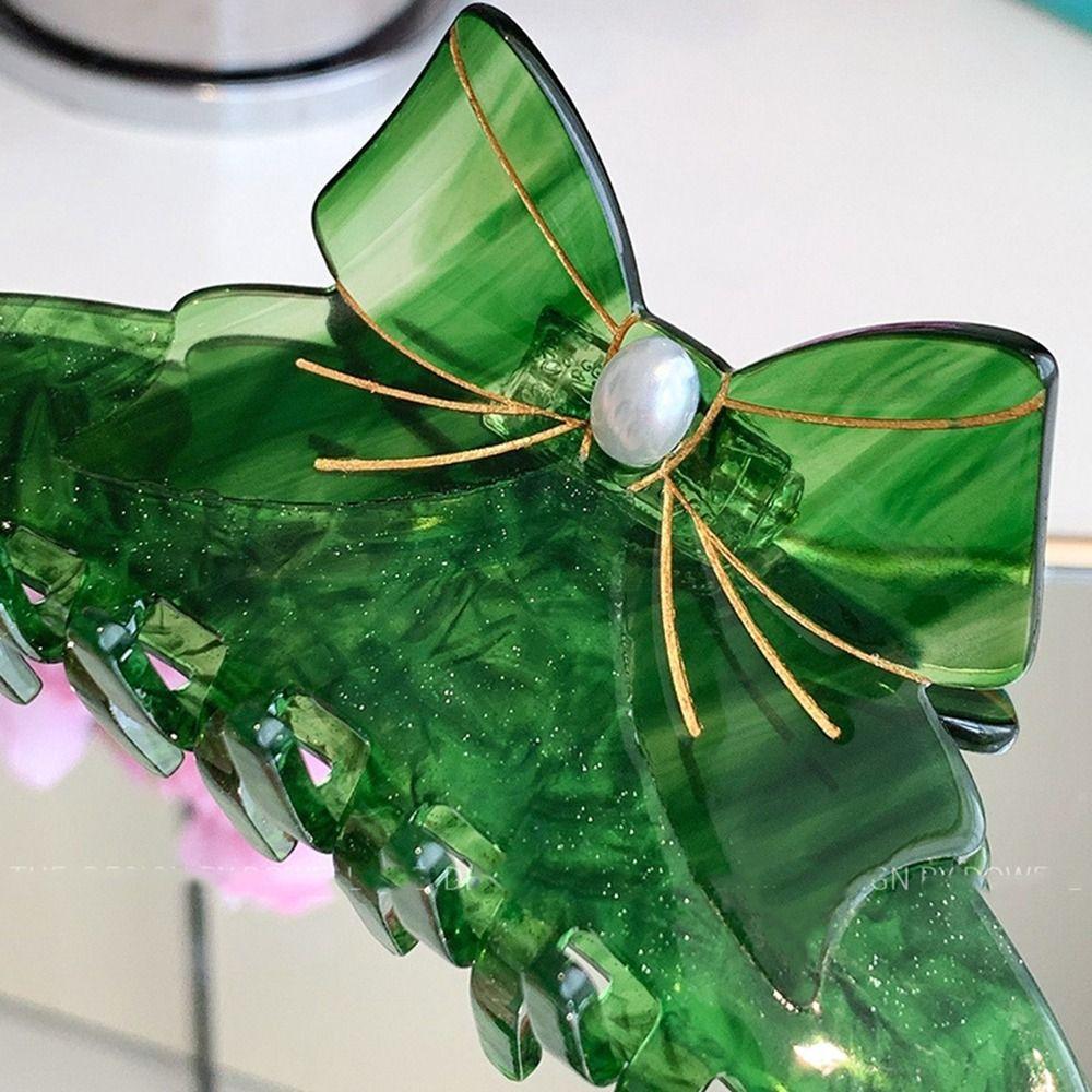 Уксусная кислота бант заколка для волос бант ацетат бант волос коготь милый ежедневный