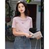 Demana Women's Butterfly Embroidered Short Sleeve T-Shirt