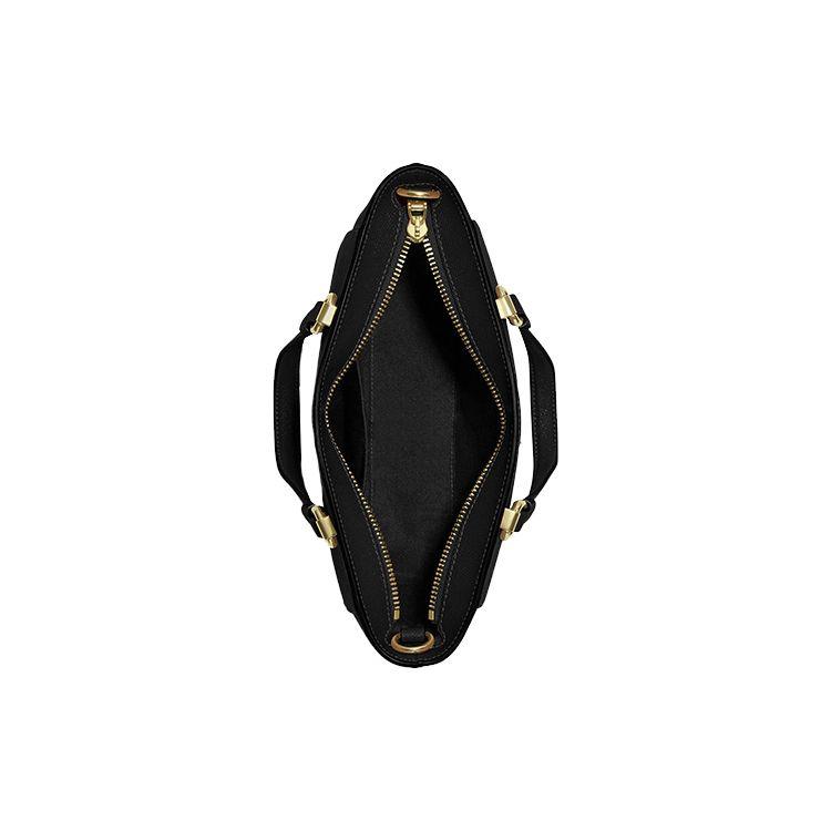 Coach Alice 21 Сумка-кроссбоди из зернистой кожи с застежкой-молнией и многофункциональным карманом для женщин Черная CA224-IMBLK