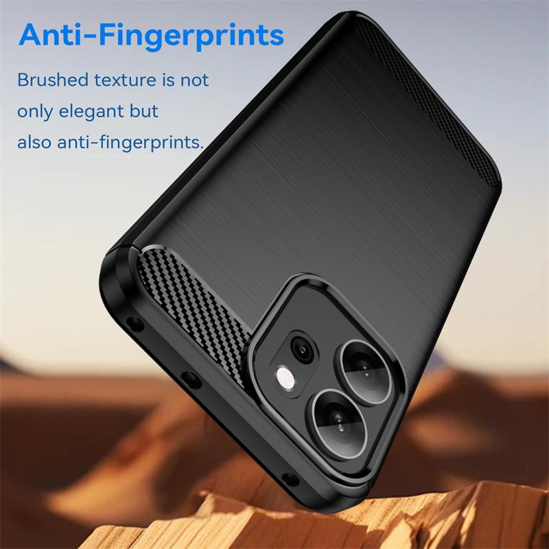 Для чехла Oppo Reno 14 FS Чехол Для Oppo Reno14 FS Противоударный Мягкий ТПУ Силиконовый Чехол для телефона из углеродного волокна Для чехла Oppo Reno 14 FS