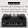 6 LAN 2.5G Межсетевой экран Маршрутизатор Intel N100 12-го поколения 6x i226-V безвентиляторный мини-ПК DDR5 2xHDMI2.1 USB3.2 Type-C pfSense Proxmox
