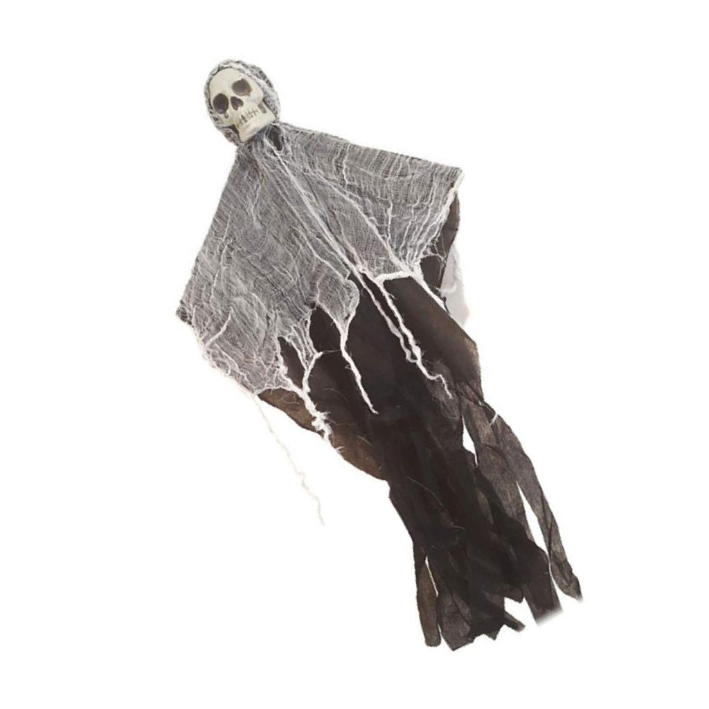 Висячий скелет-призрак Висячий череп Ужасный призрак Страшное висячее украшение для дома с привидениями E