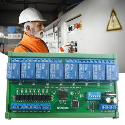 Многофункциональная плата реле RS485 с 8 изолированными входами и поддержкой Modbus Малый 8-канальный модуль управления RS485 для проекта