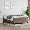 3144419 vidaXL Divan Bed with Mattress Taupe 140x190 Cm Fabric