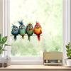 Auto Funny Birds Stickers Multifunctional Glass Vinyl Stickers Window Truck Removable Decals