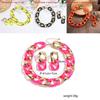 Unisex Bright Color Jewelry Set With Pendant And Metal Alloy Accents For Party Wear