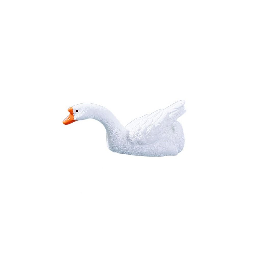 Decorative Rockery Pavilion Bridge LIfelike Simulation Goose Micro Landscape Ornaments Resin White Duck Statue Fairy Garden