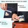 5Pcs Pill Pouch Bags Zippered Pill Pouch Reusable Clear Pill Bags Self Sealing Travel Medicine Organizer Storage