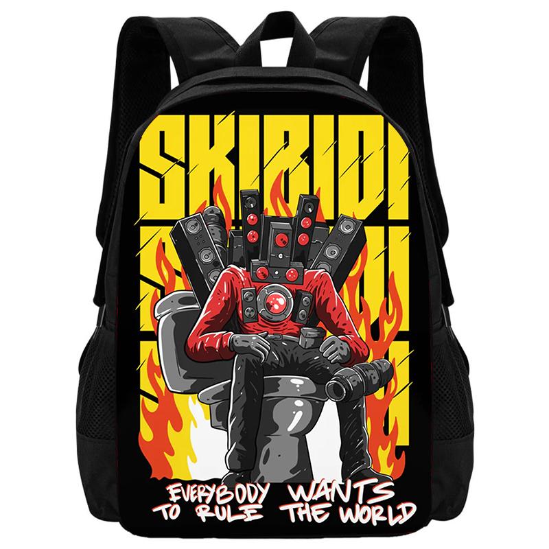 Рюкзак Skibidi Toilet Школьный рюкзак Мультяшная школьная сумка для мальчиков Титаны Оператор Детский рюкзак Говорящий ТВ-человек Детские сумки