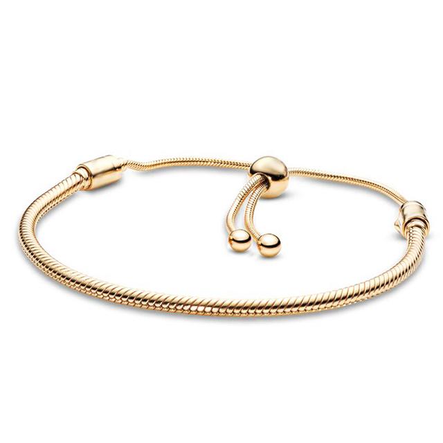 Браслеты из стерлингового серебра, регулируемая цепочка, браслет-подвеска для женщин и мужчин, ювелирный тренд