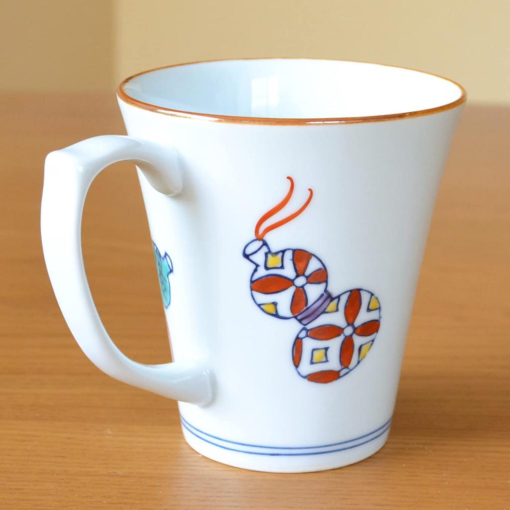 70th Birthday Auspicious Gift for Good Arita Ware Nabeshima with 70th Birthday Gift Wrapping and Message In Wooden Box Celebration, Health, Mug,