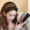 1pc Women Knitted Broad Headbands Fashion Versatile Elegant Simple Solid Color Hair Accessories Suitable For Daily, Casual