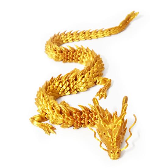 Китайская статуя дракона, напечатанная на 3D-принтере, фигурка дракона с подвижными суставами, шарнирная скульптура дракона, украшение стола для домашнего офиса