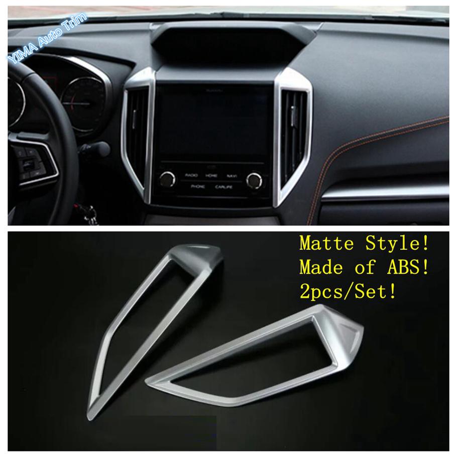 Matte Auto AC Air Outlet / Window Lift Button / Gear Shift Box Panel Cover Trim Accessories For Subaru XV Crosstrek 2017 -