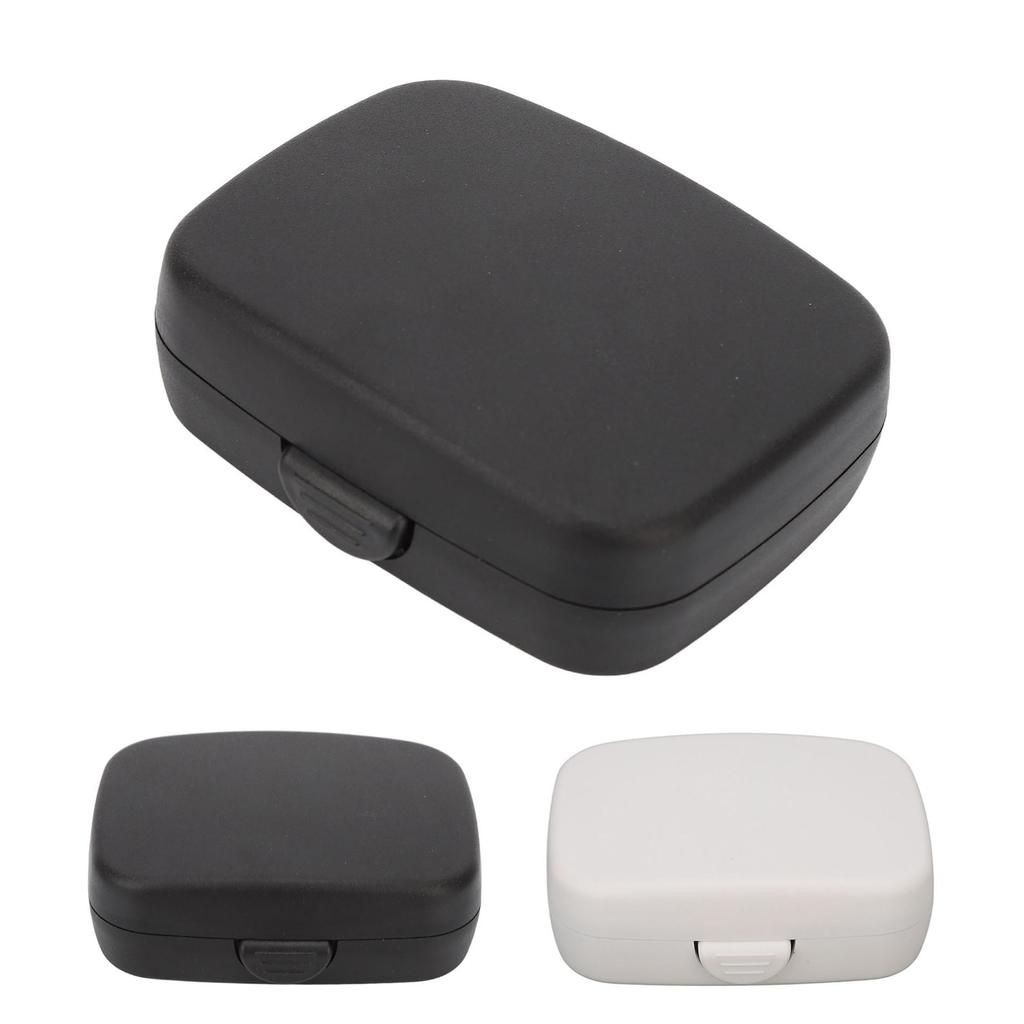 Hearing Aids Case Large Capacity Portable Quadrate Black Hearing Aids Storage Box for Home Outdoor T