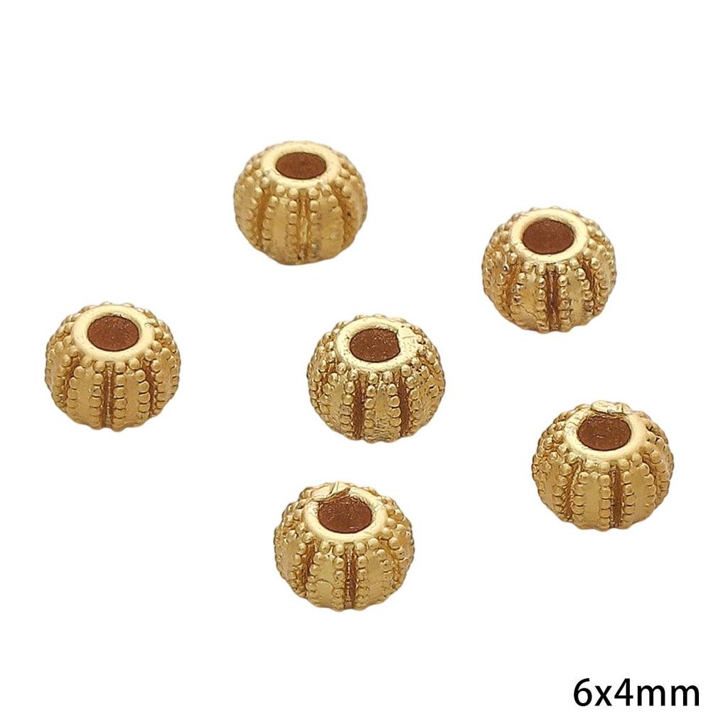 1шт 4-7 мм бусины-проставки из латуни в виде цветов для изготовления модных браслетов